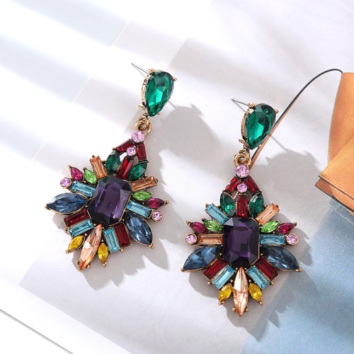 Fashion Jewelry Rhinestone Earrings For Women YWHME-627