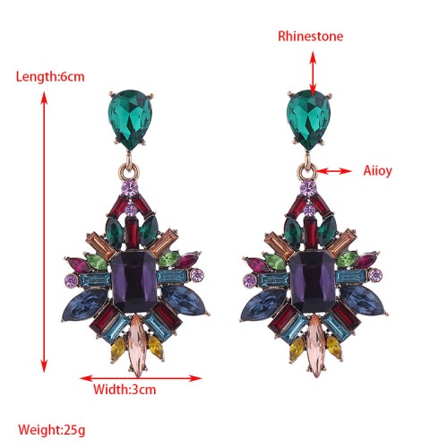 Fashion Jewelry Rhinestone Earrings For Women YWHME-627