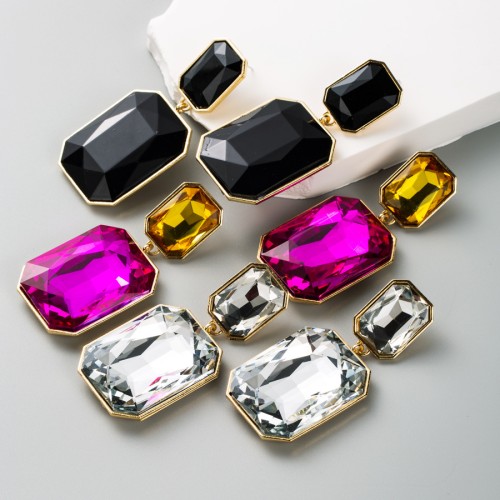 Fashion Jewelry Rhinestone Earrings For Women YWHME-628