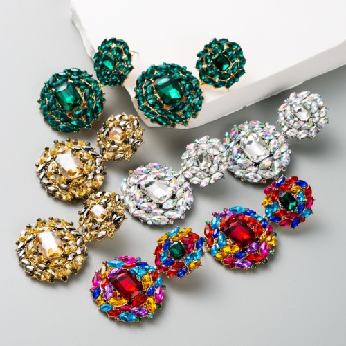 Fashion Jewelry Rhinestone Earrings For Women YWHME-629