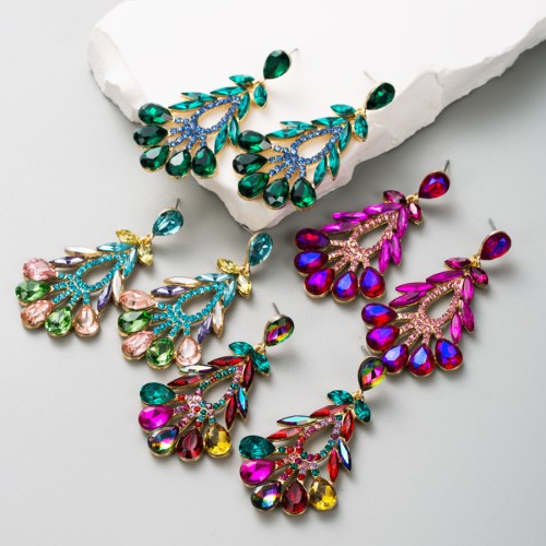 Fashion Jewelry Rhinestone Earrings For Women YWHME-631