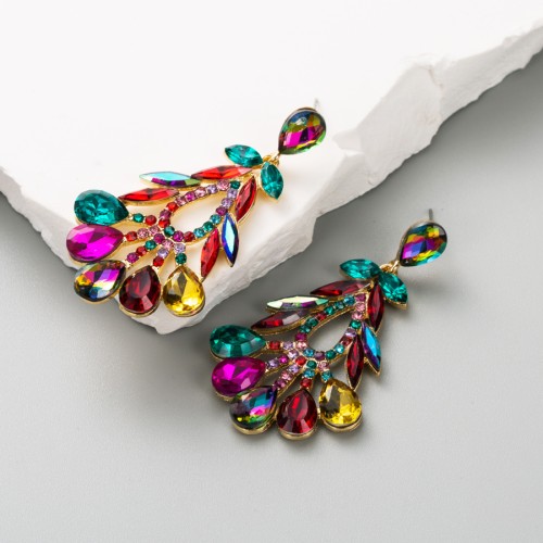 Fashion Jewelry Rhinestone Earrings For Women YWHME-631