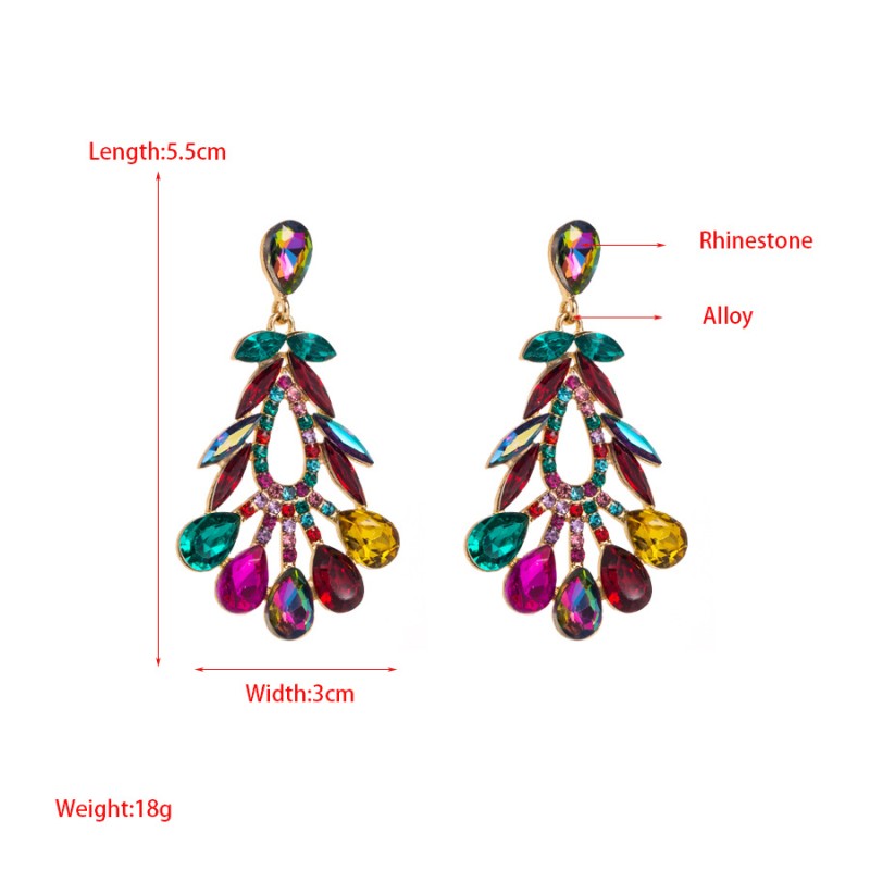 Fashion Jewelry Rhinestone Earrings For Women YWHME-631 