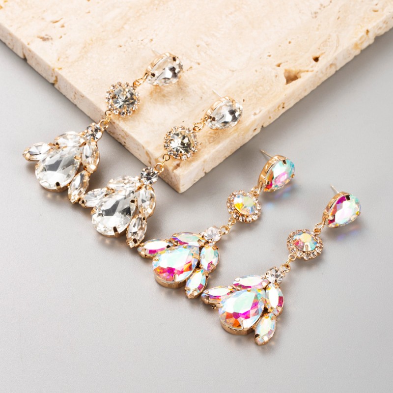 Fashion Jewelry Rhinestone Earrings For Women YWHME-632