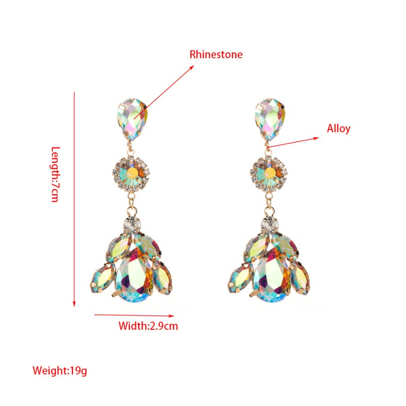 Fashion Jewelry Rhinestone Earrings For Women YWHME-632 