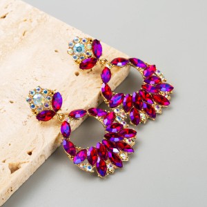 Fashion Jewelry Rhinestone Earrings For Women YWHME-633 