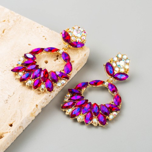 Fashion Jewelry Rhinestone Earrings For Women YWHME-633