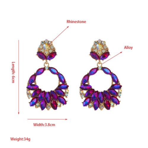 Fashion Jewelry Rhinestone Earrings For Women YWHME-633