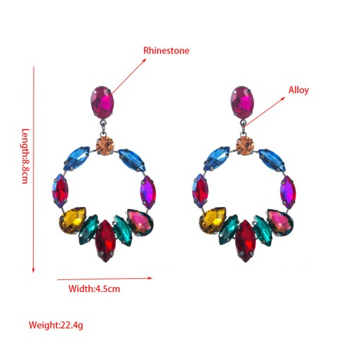 Fashion Jewelry Rhinestone Earrings For Women YWHME-634