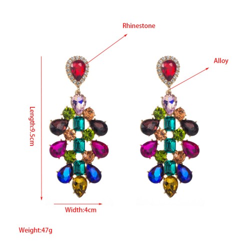 Fashion Jewelry Rhinestone Earrings For Women YWHME-635