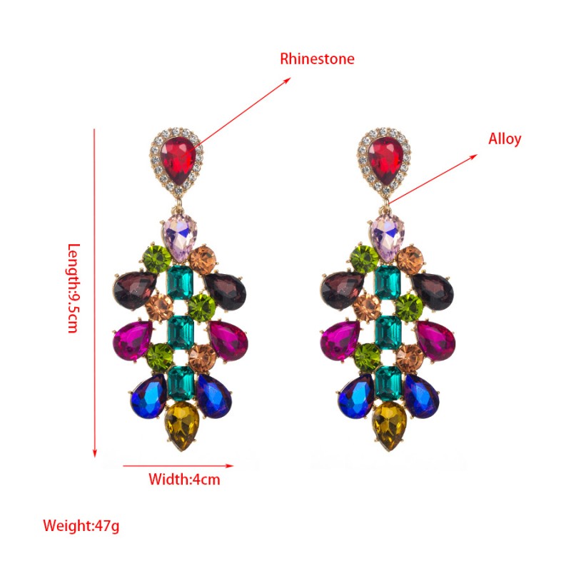 Fashion Jewelry Rhinestone Earrings For Women YWHME-635 