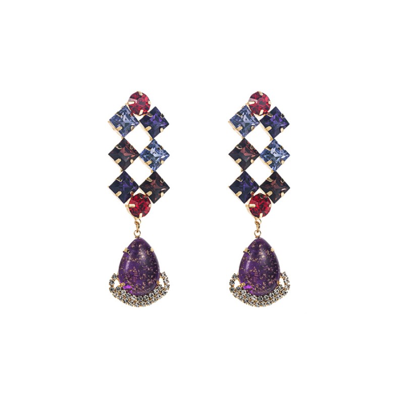 Fashion Jewelry Rhinestone Earrings For Women YWHME-636 