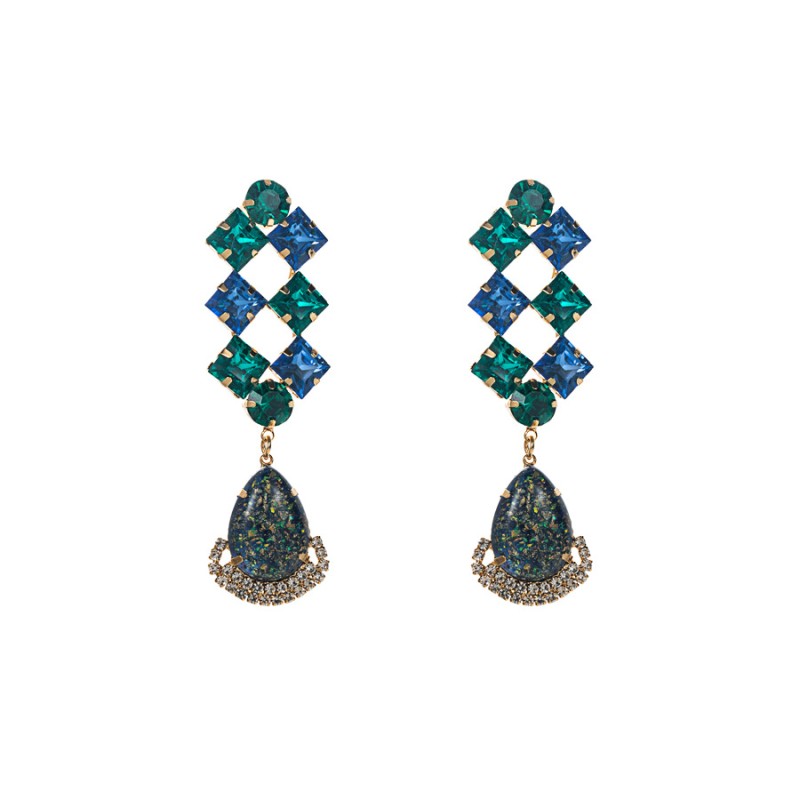 Fashion Jewelry Rhinestone Earrings For Women YWHME-636 