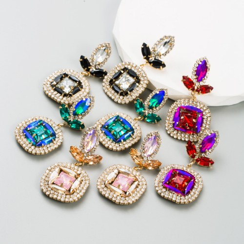 Fashion Jewelry Rhinestone Earrings For Women YWHME-637