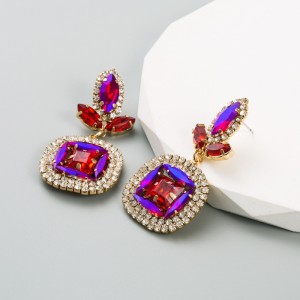 Fashion Jewelry Rhinestone Earrings For Women YWHME-637 