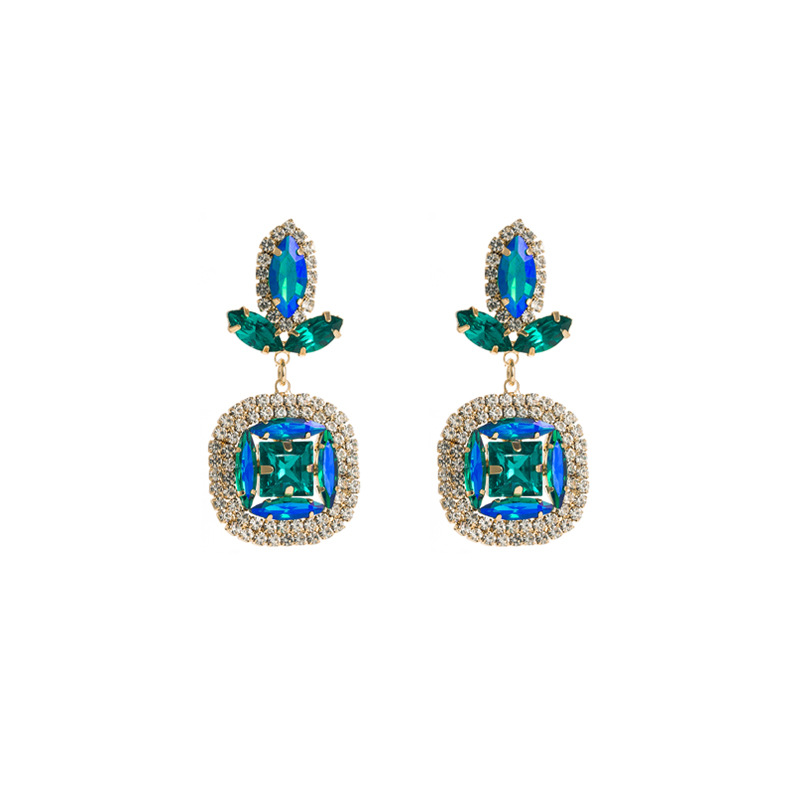 Fashion Jewelry Rhinestone Earrings For Women YWHME-637 