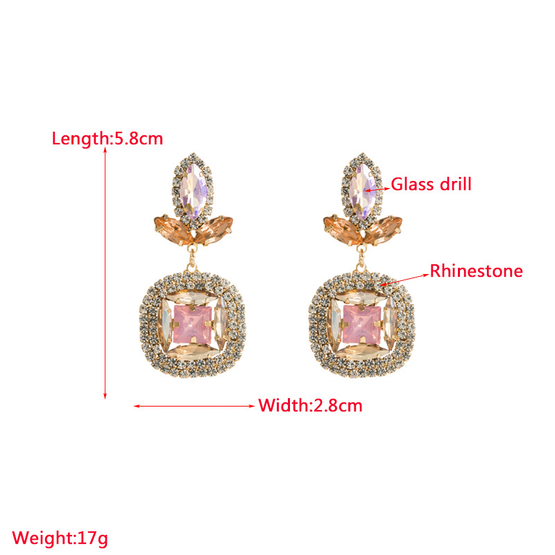 Fashion Jewelry Rhinestone Earrings For Women YWHME-637 