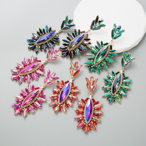 Fashion Jewelry Rhinestone Earrings For Women YWHME-638