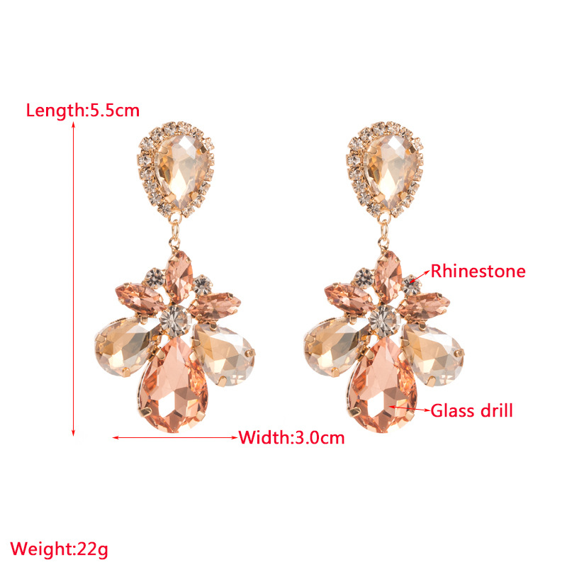 Fashion Jewelry Rhinestone Earrings For Women YWHME-639 