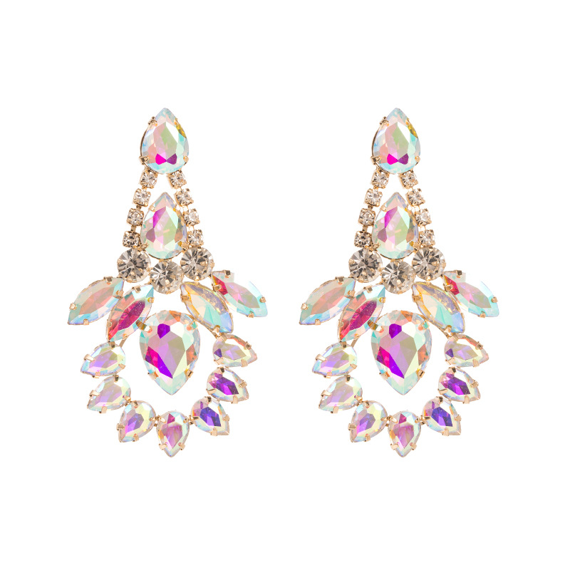 Fashion Jewelry Rhinestone Earrings For Women YWHME-640 