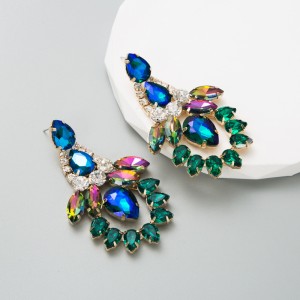 Fashion Jewelry Rhinestone Earrings For Women YWHME-640 