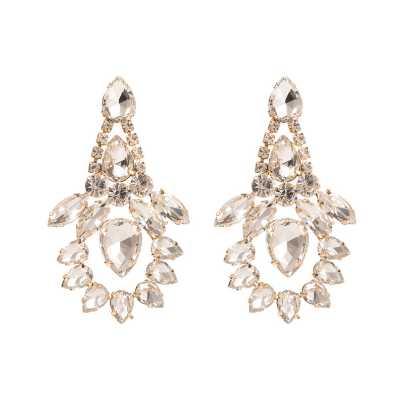 Fashion Jewelry Rhinestone Earrings For Women YWHME-640 