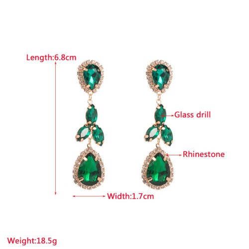 Fashion Jewelry Rhinestone Earrings For Women YWHME-641