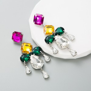 Fashion Jewelry Rhinestone Earrings For Women YWHME-642 