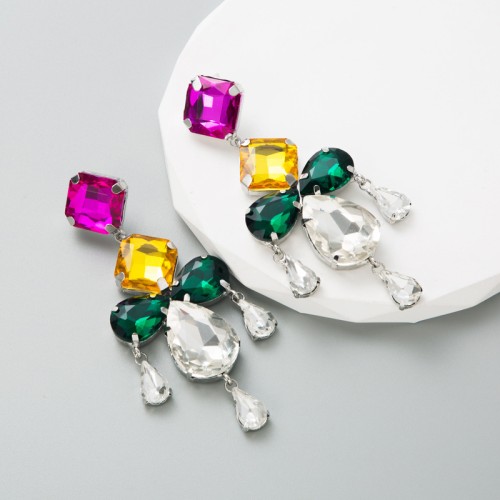 Fashion Jewelry Rhinestone Earrings For Women YWHME-642