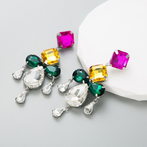 Fashion Jewelry Rhinestone Earrings For Women YWHME-642