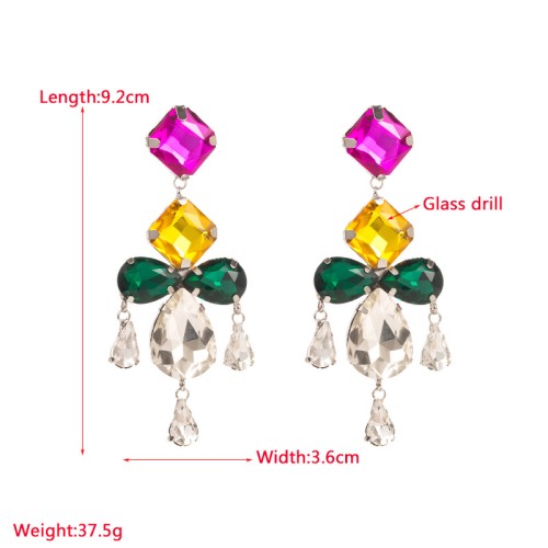 Fashion Jewelry Rhinestone Earrings For Women YWHME-642