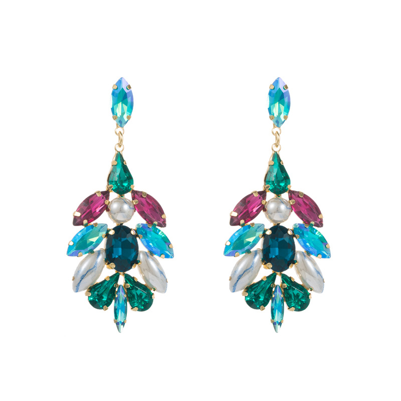 Fashion Jewelry Rhinestone Earrings For Women YWHME-643 