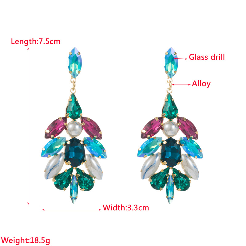 Fashion Jewelry Rhinestone Earrings For Women YWHME-643 