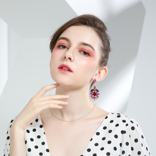 Fashion Jewelry Rhinestone Earrings For Women YWHME-643