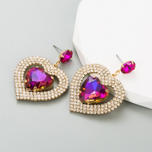 Fashion Jewelry Rhinestone Earrings For Women YWHME-646