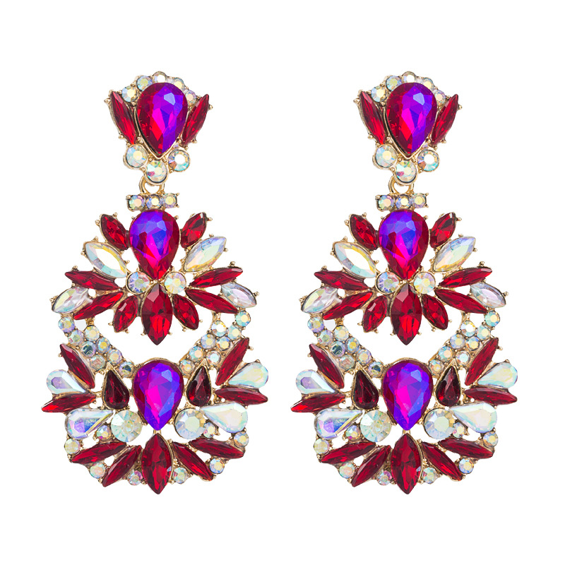 Fashion Jewelry Rhinestone Earrings For Women YWHME-647 