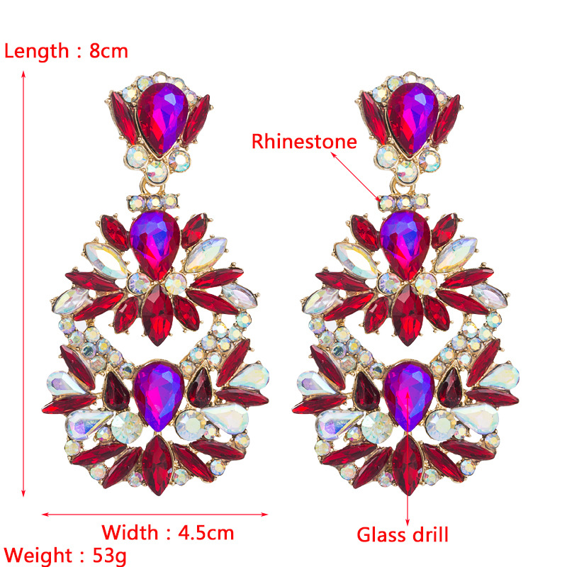 Fashion Jewelry Rhinestone Earrings For Women YWHME-647 