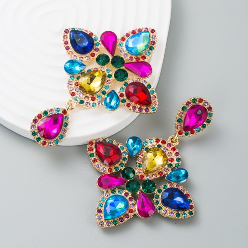 Fashion Jewelry Rhinestone Earrings For Women YWHME-648