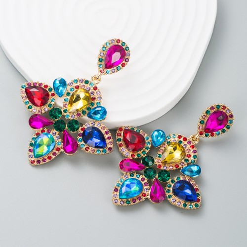 Fashion Jewelry Rhinestone Earrings For Women YWHME-648