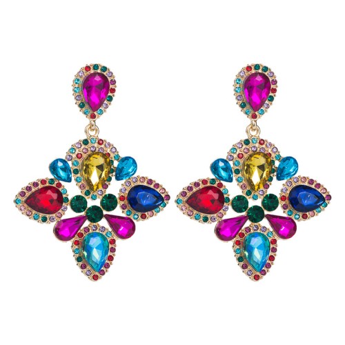 Fashion Jewelry Rhinestone Earrings For Women YWHME-648