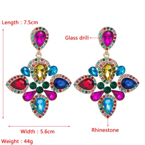 Fashion Jewelry Rhinestone Earrings For Women YWHME-648