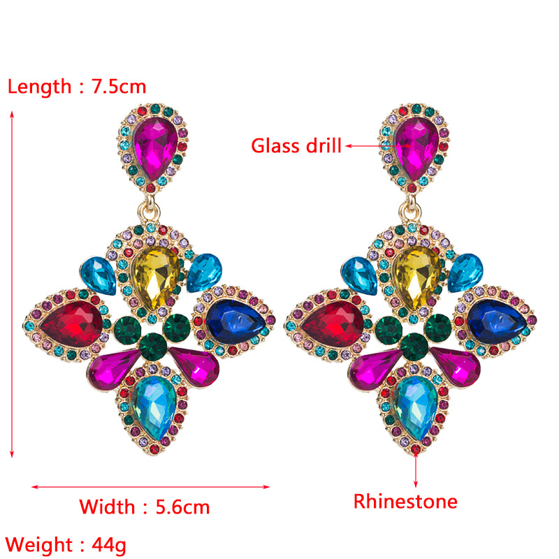 Fashion Jewelry Rhinestone Earrings For Women YWHME-648 