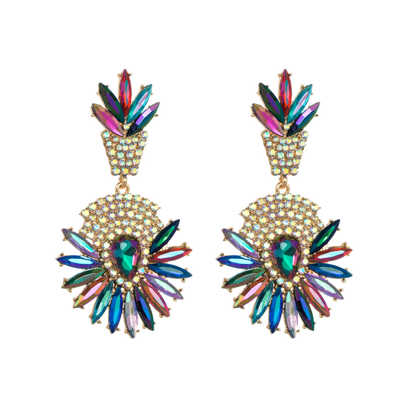 Fashion Jewelry Rhinestone Earrings For Women YWHME-649 