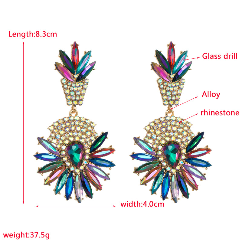 Fashion Jewelry Rhinestone Earrings For Women YWHME-649 