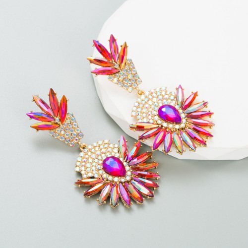 Fashion Jewelry Rhinestone Earrings For Women YWHME-649