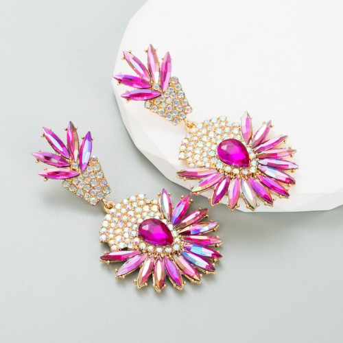 Fashion Jewelry Rhinestone Earrings For Women YWHME-649