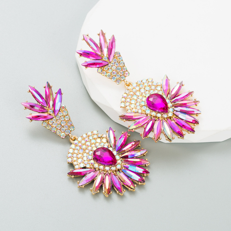 Fashion Jewelry Rhinestone Earrings For Women YWHME-649 