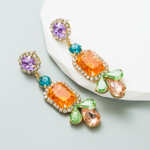 Fashion Jewelry Rhinestone Earrings For Women YWHME-650