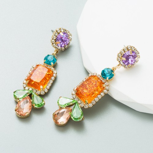 Fashion Jewelry Rhinestone Earrings For Women YWHME-650