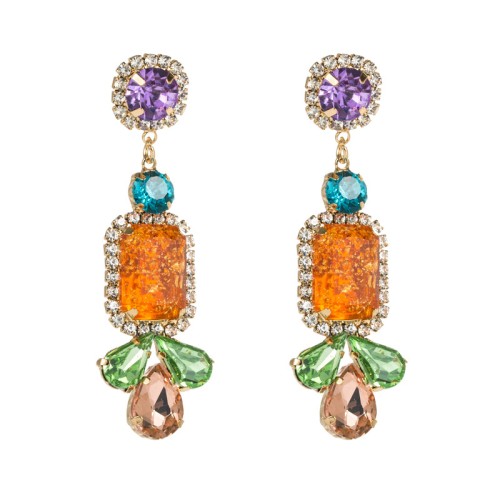 Fashion Jewelry Rhinestone Earrings For Women YWHME-650